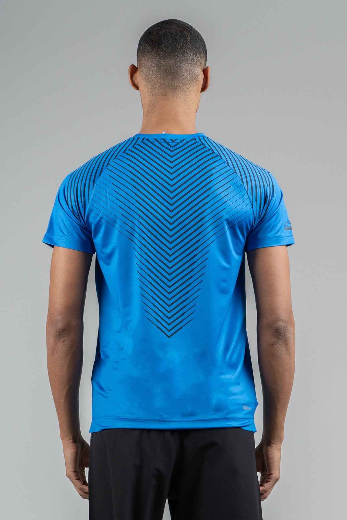 Regular Erkek Bisiklet Yaka Saks Mavi T-shirt