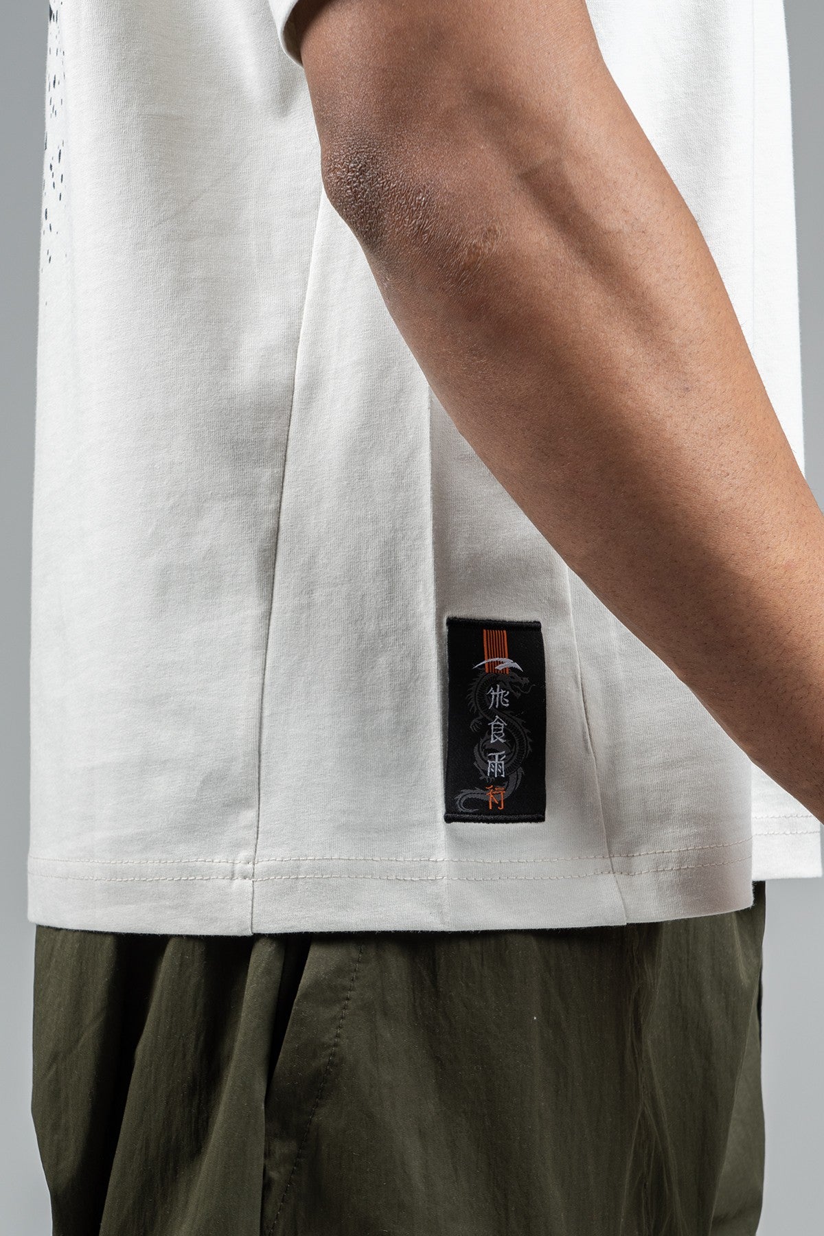 Oversize Erkek Bisiklet Yaka Gri T-shirt