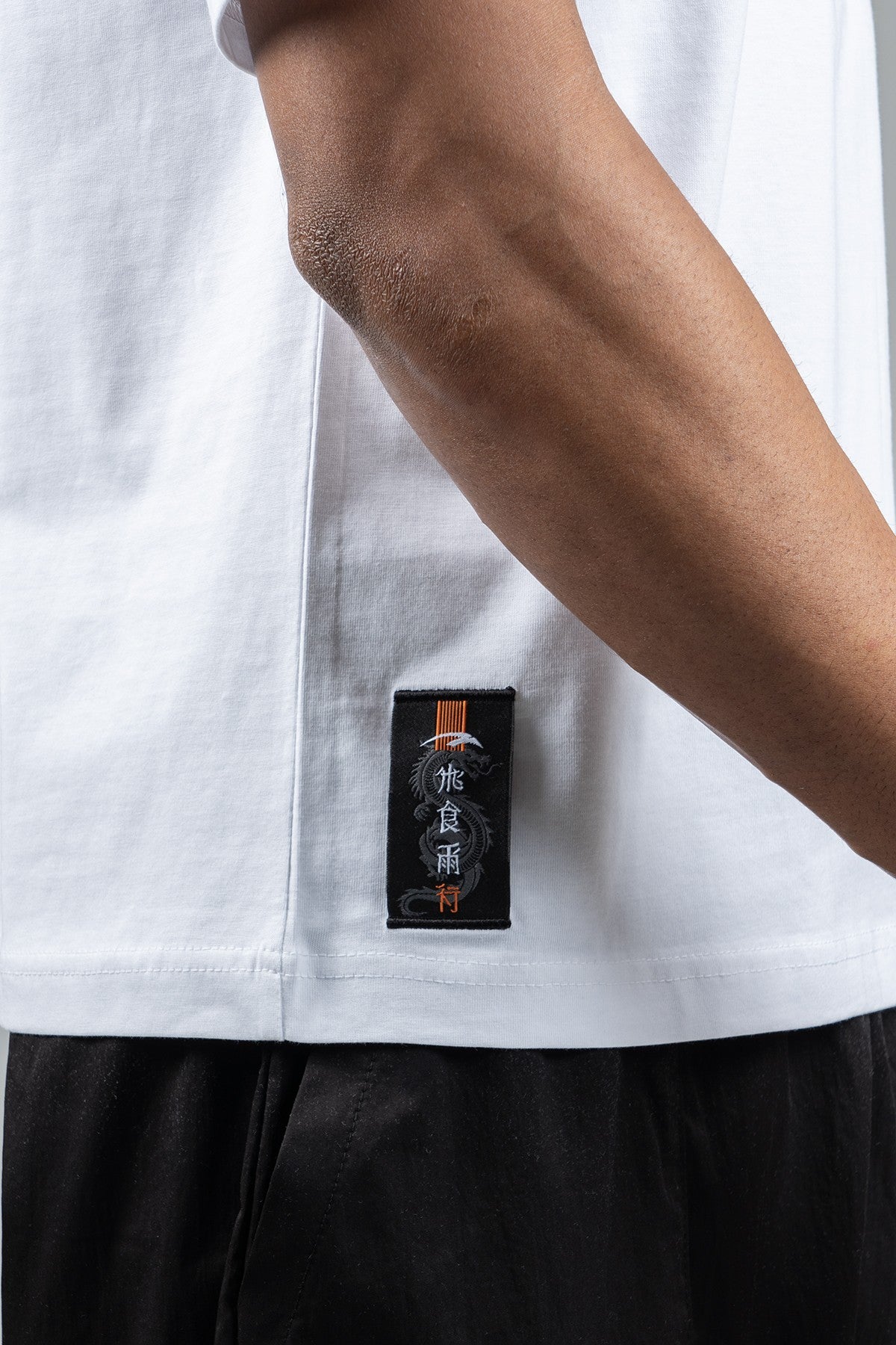 Oversize Erkek Bisiklet Yaka Beyaz T-shirt