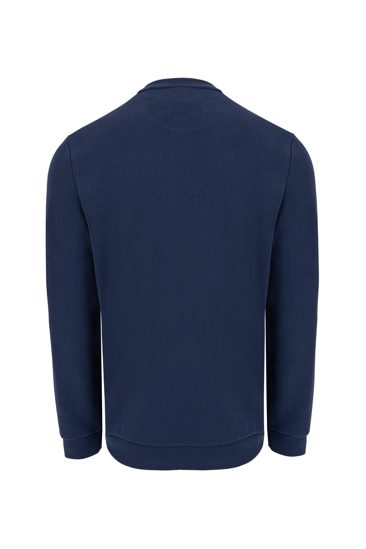 Comfort Erkek Bisiklet Yaka Lacivert Sweatshirt