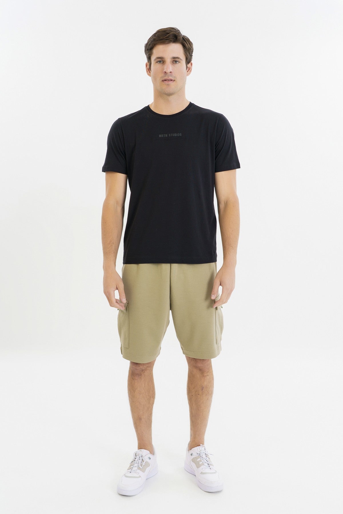 Comfort Erkek Bisiklet Yaka Siyah T-shirt