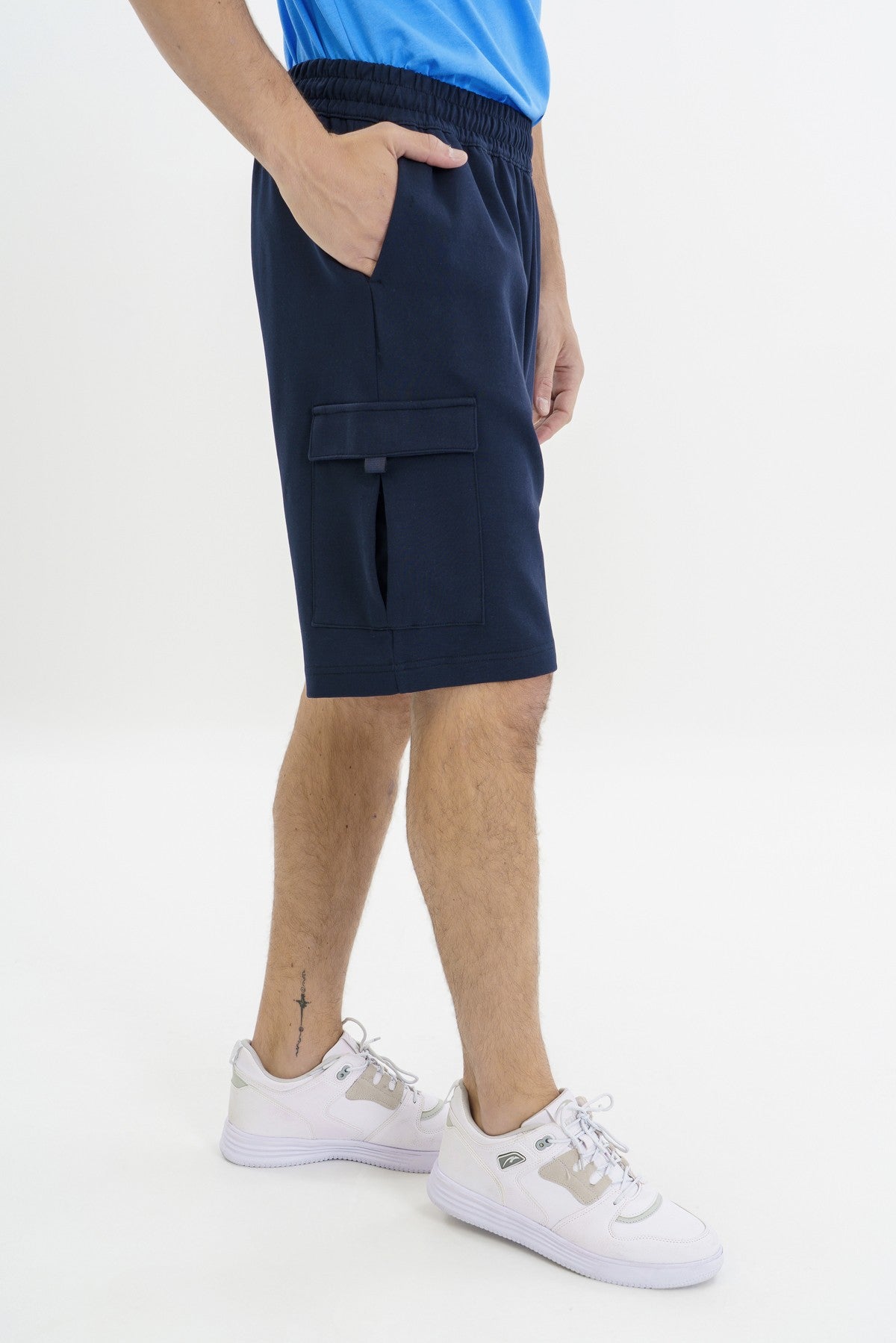 Comfort Erkek Düz Paça Lacivert Şort