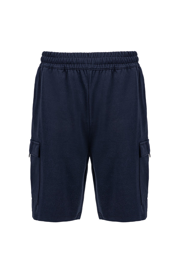 Comfort Erkek Düz Paça Lacivert Şort