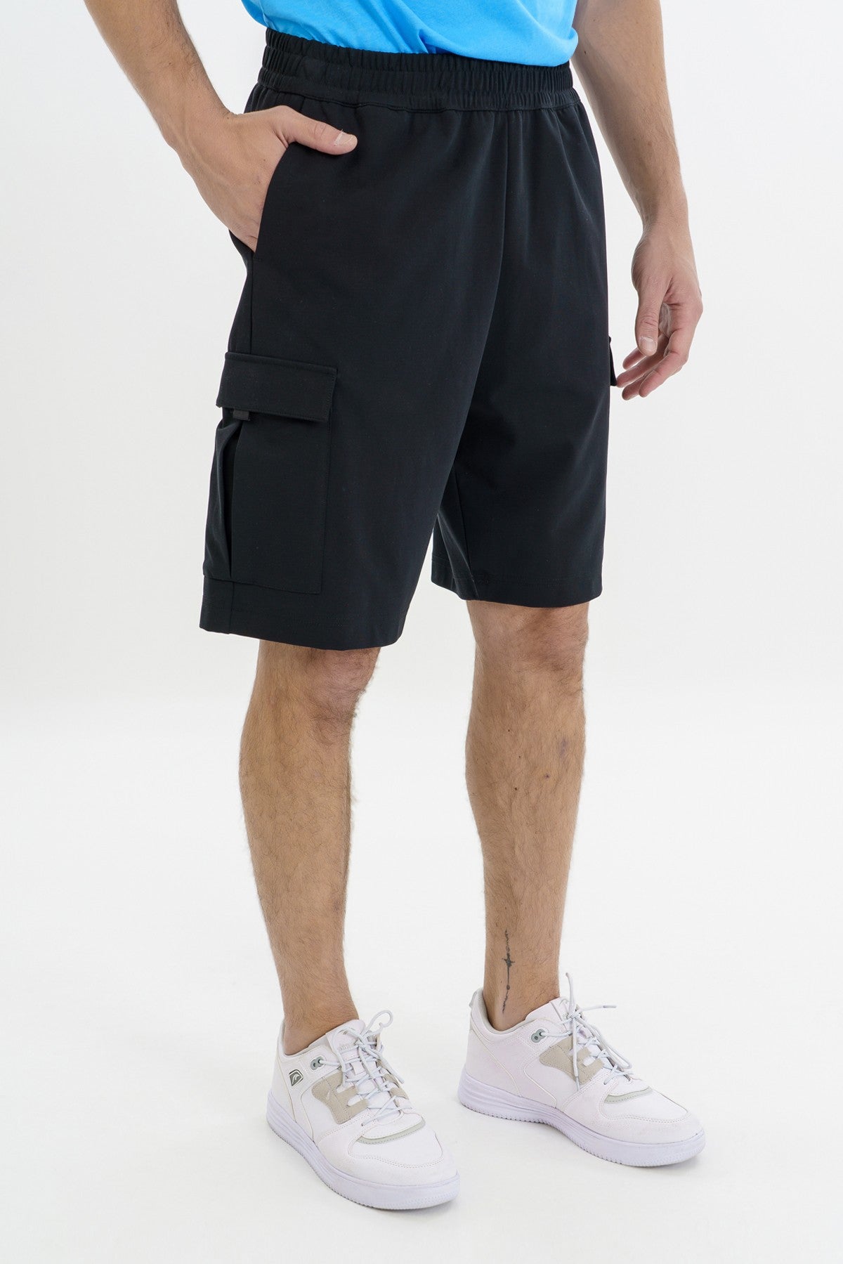 Comfort Erkek Düz Paça Siyah Şort