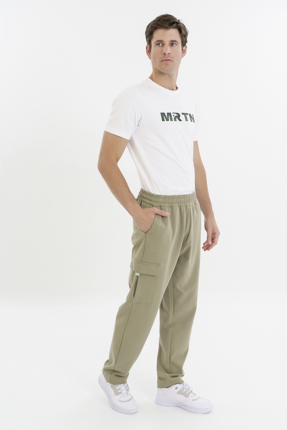 Comfort Erkek Düz Paça Haki Pantolon