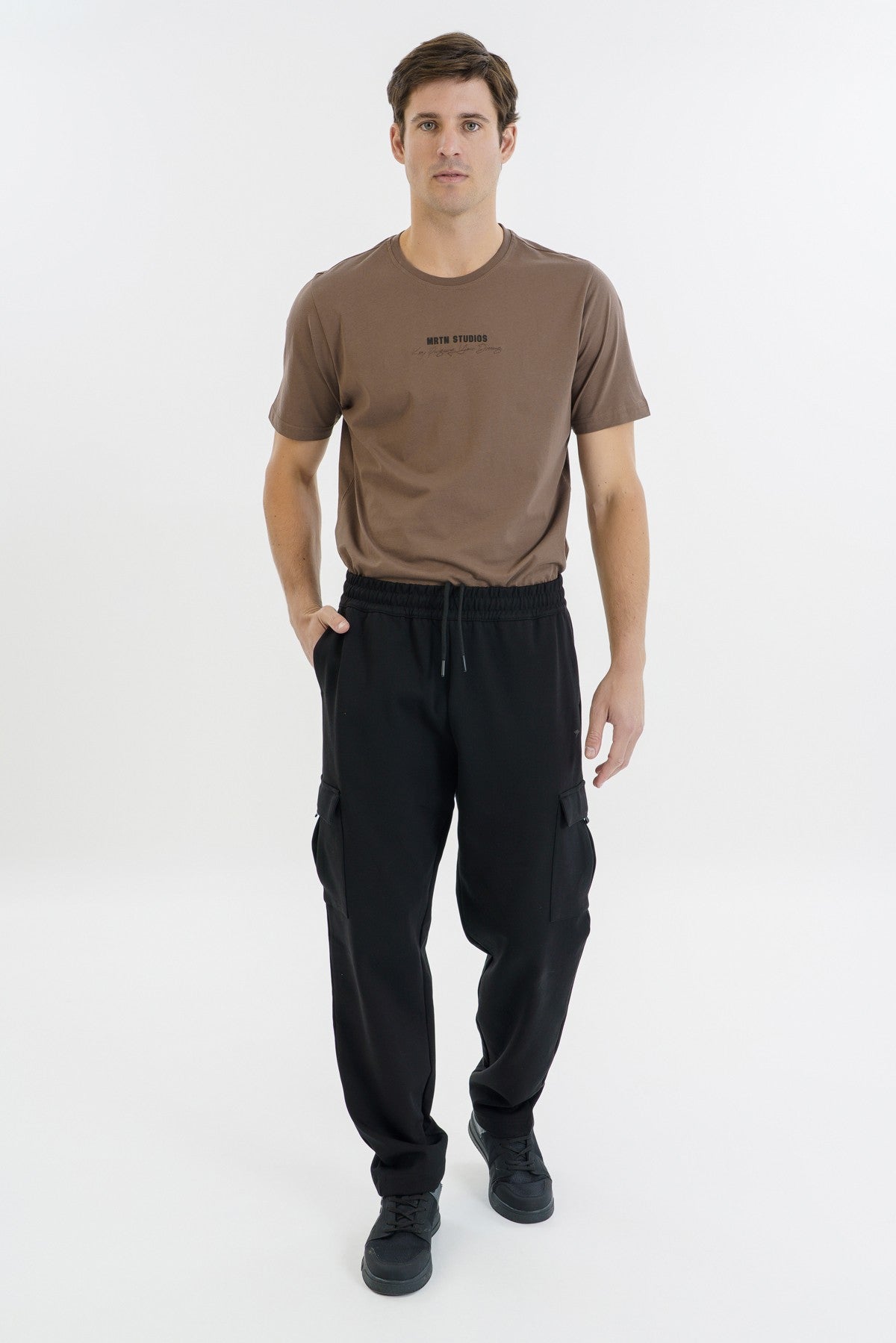 Comfort Erkek Düz Paça Siyah Pantolon