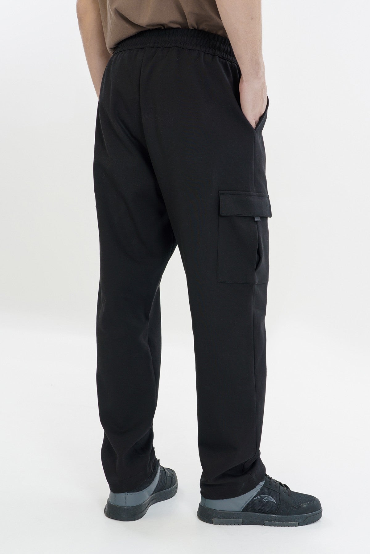 Comfort Erkek Düz Paça Siyah Pantolon
