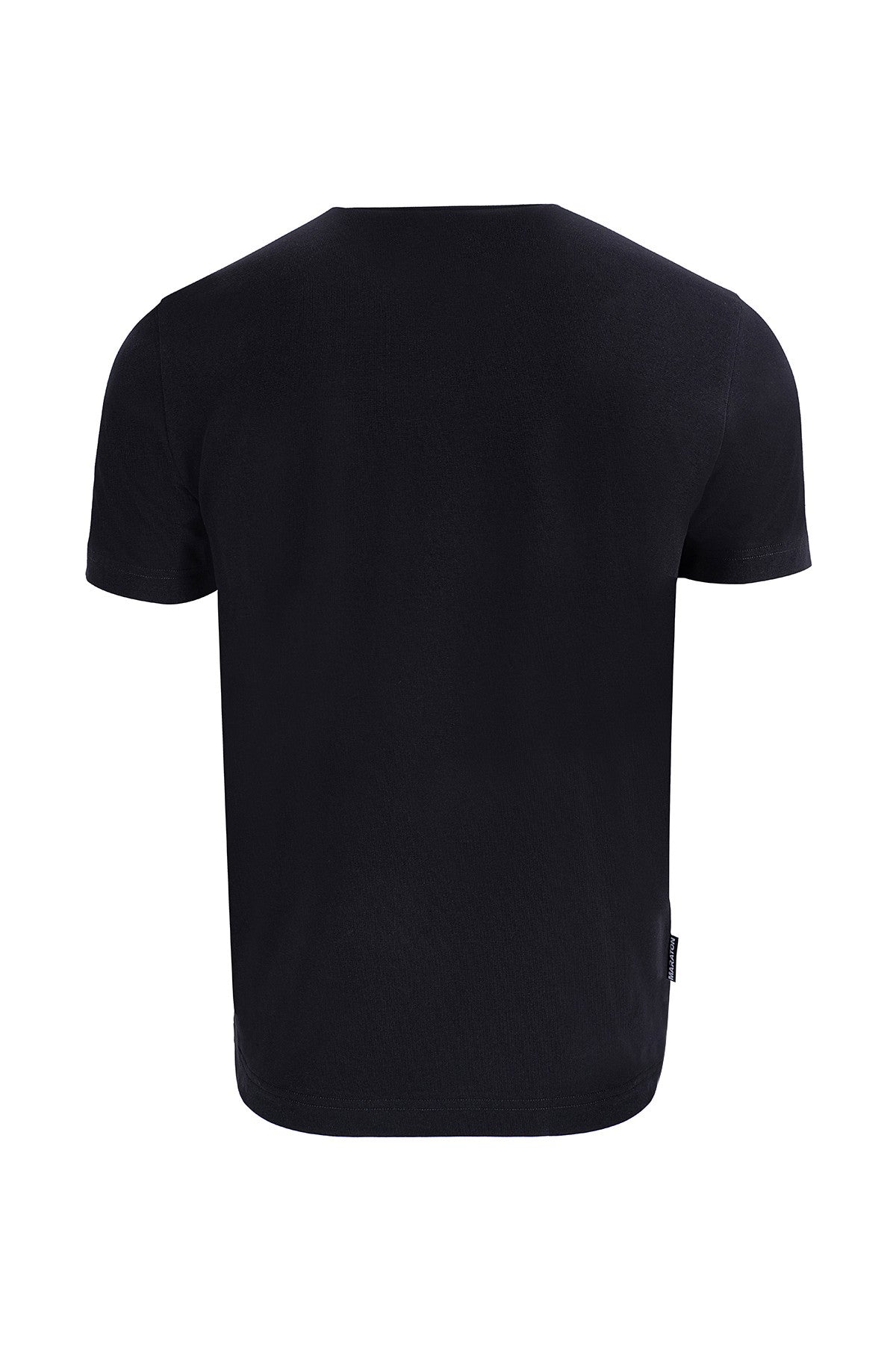 Regular Erkek Bisiklet Yaka Siyah T-shirt
