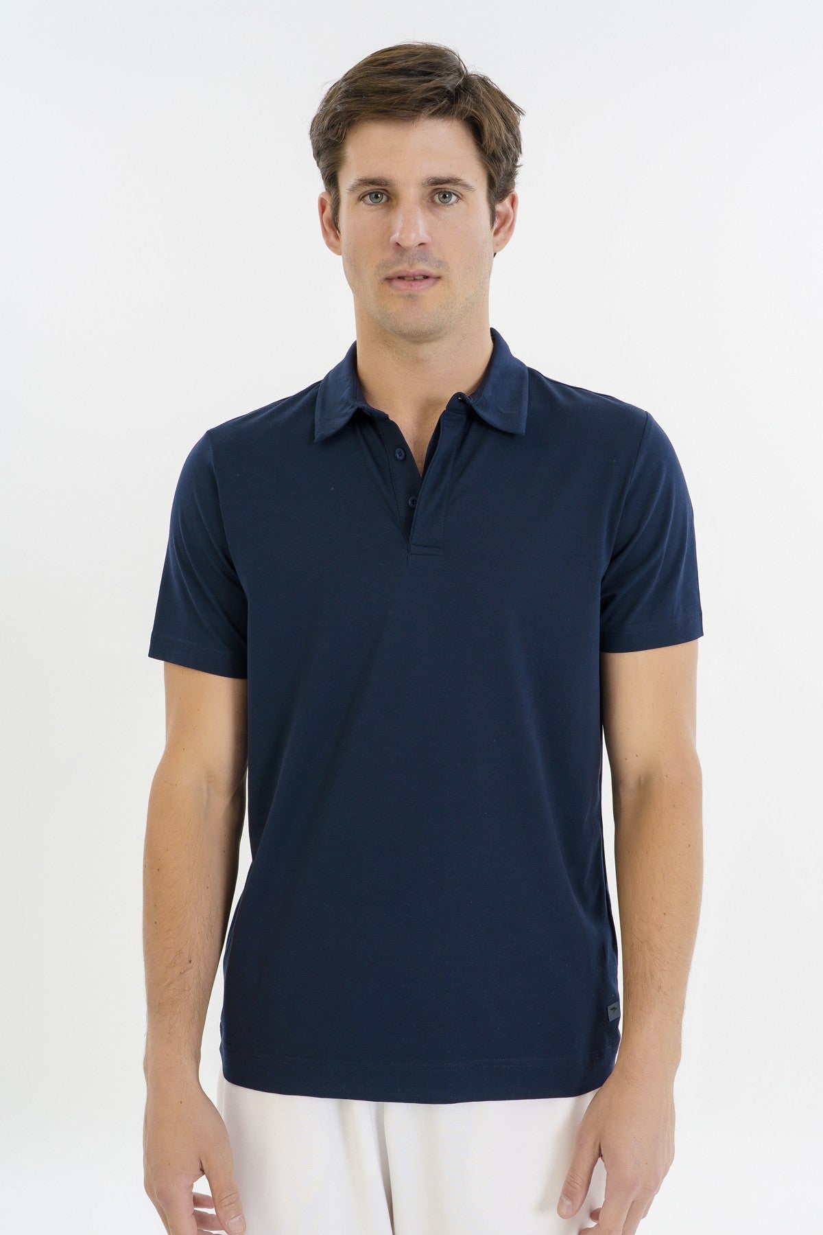 Regular Erkek Polo Yaka Lacivert T-shirt