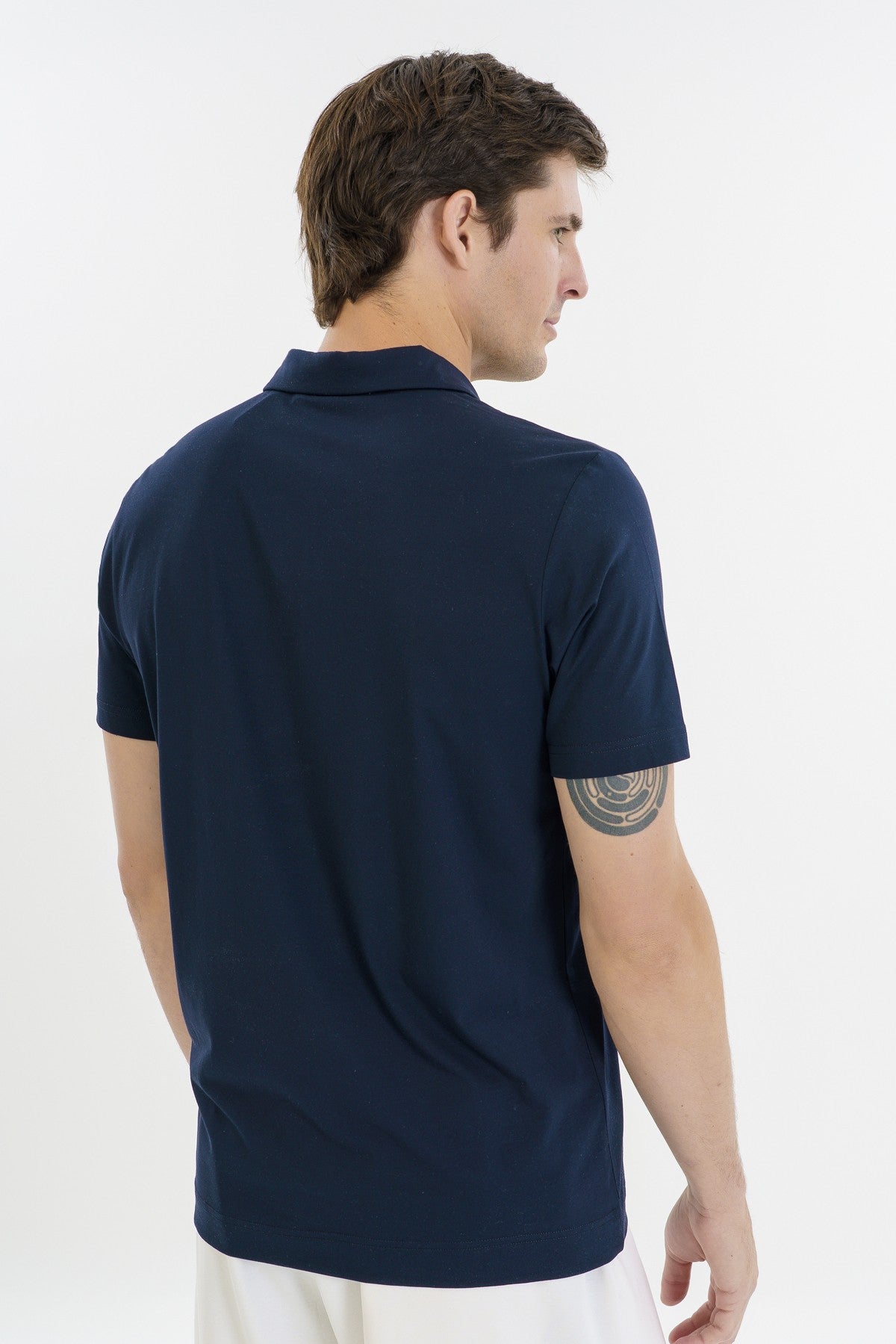 Regular Erkek Polo Yaka Lacivert T-shirt