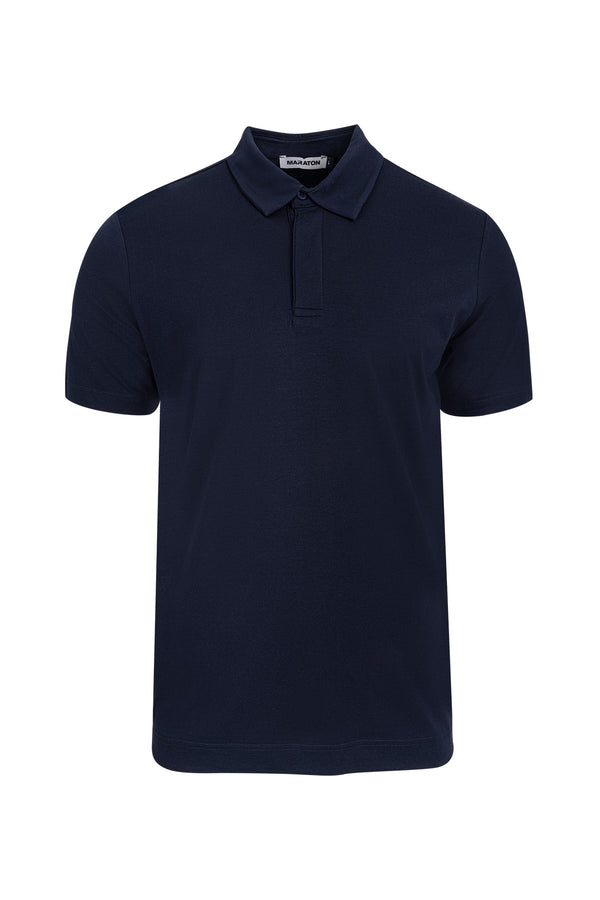 Regular Erkek Polo Yaka Lacivert T-shirt