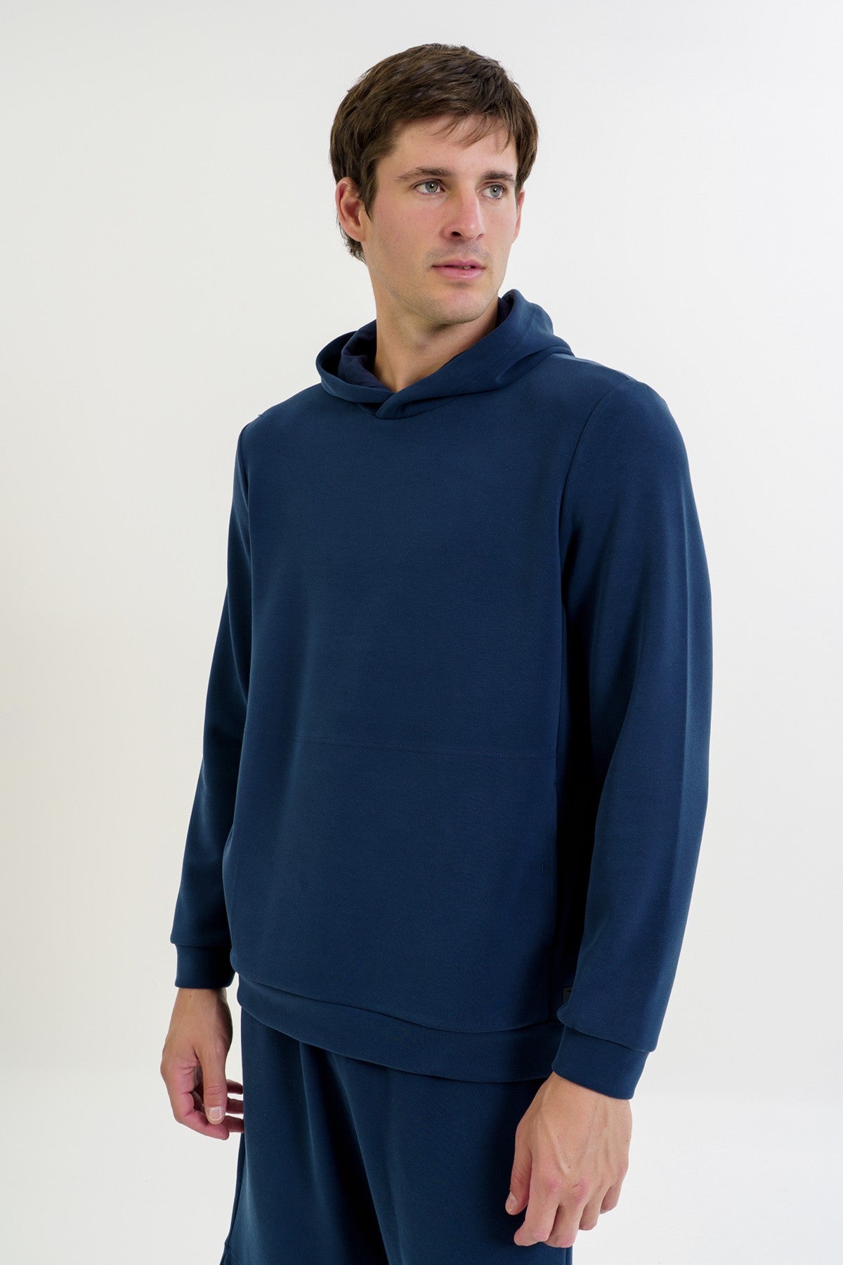 Comfort Erkek Kapüşonlu Lacivert Sweatshirt