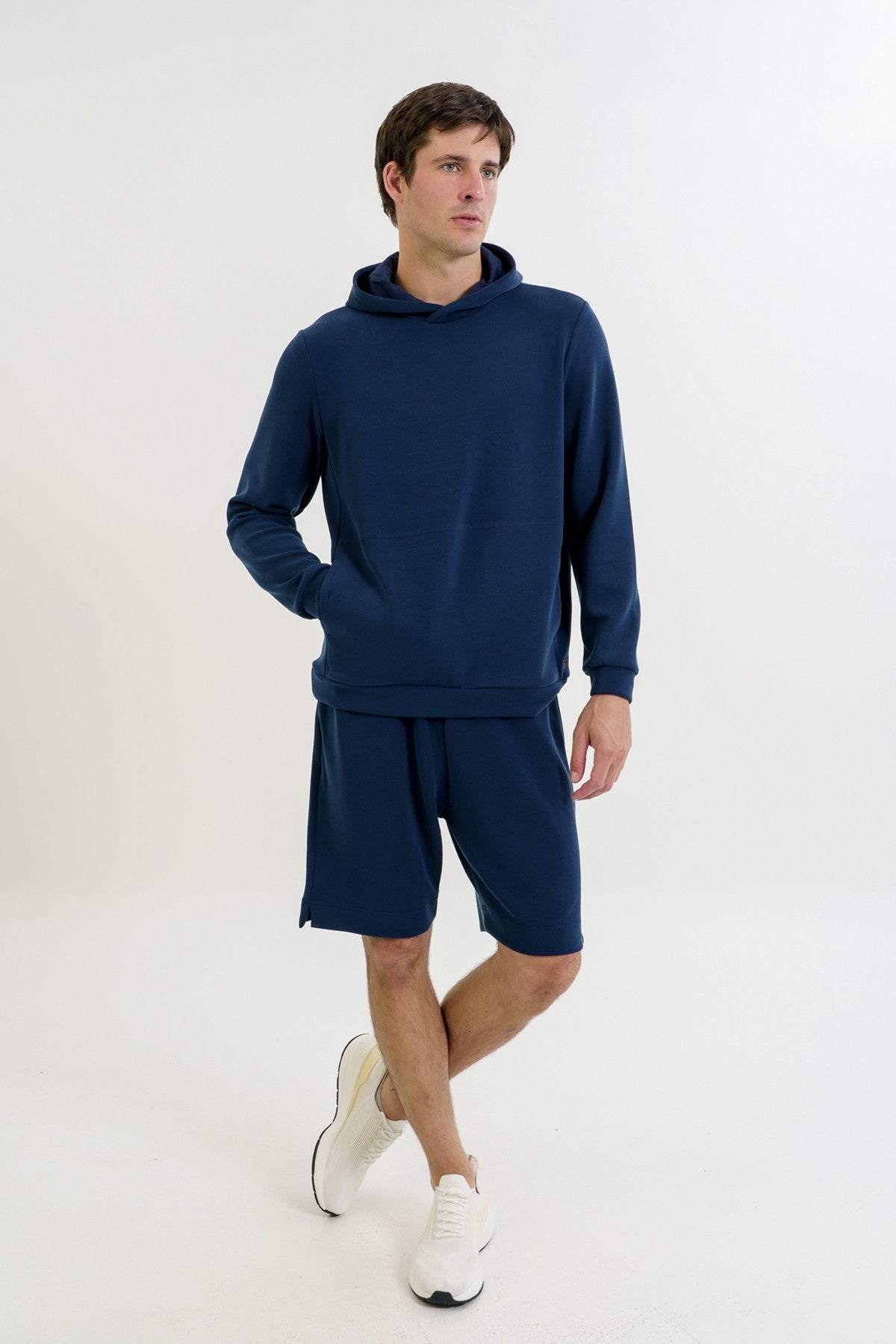 Comfort Erkek Kapüşonlu Lacivert Sweatshirt
