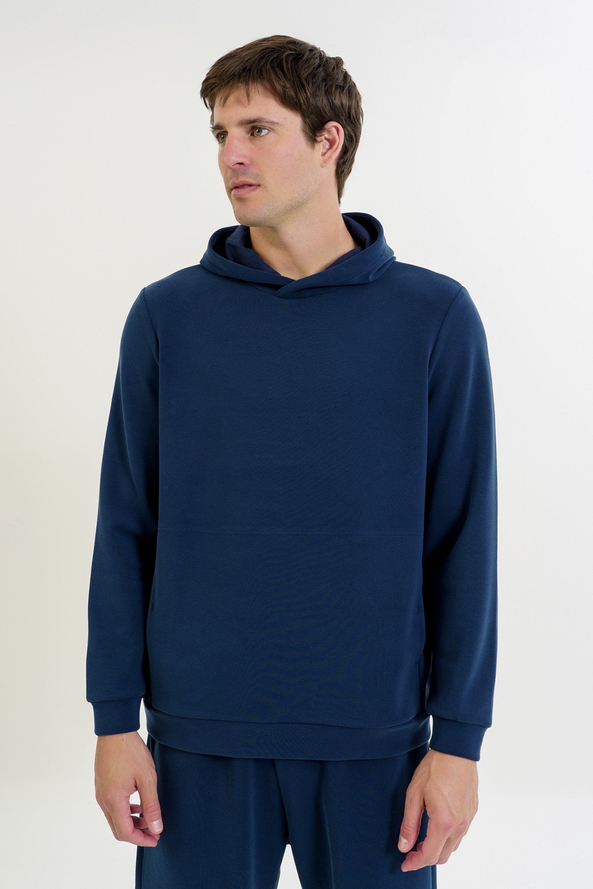 Comfort Erkek Kapüşonlu Lacivert Sweatshirt