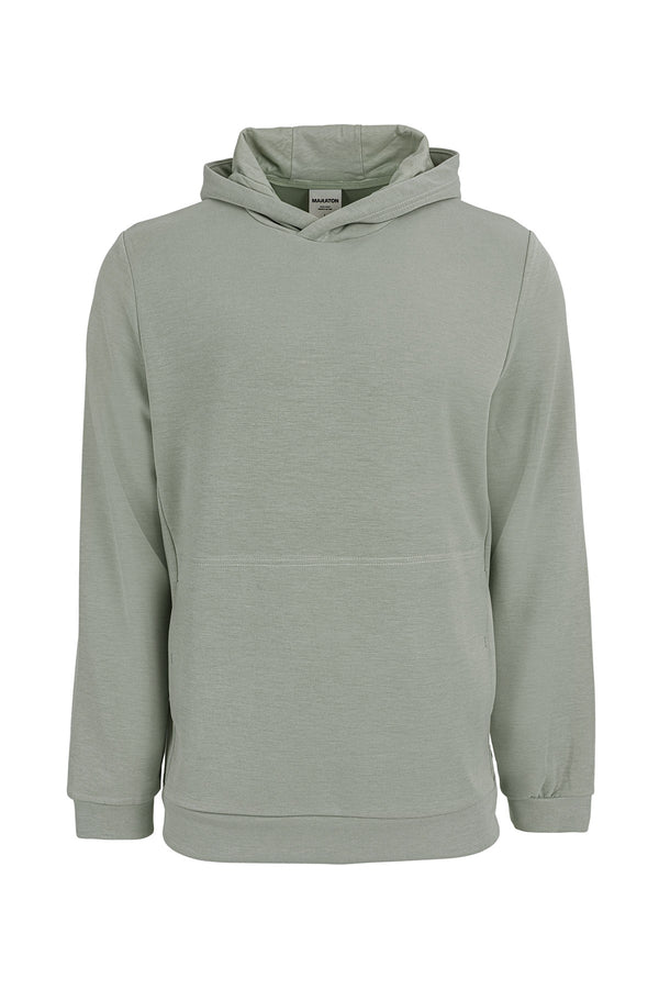Comfort Erkek Kapüşonlu Açık Yeşil Sweatshirt
