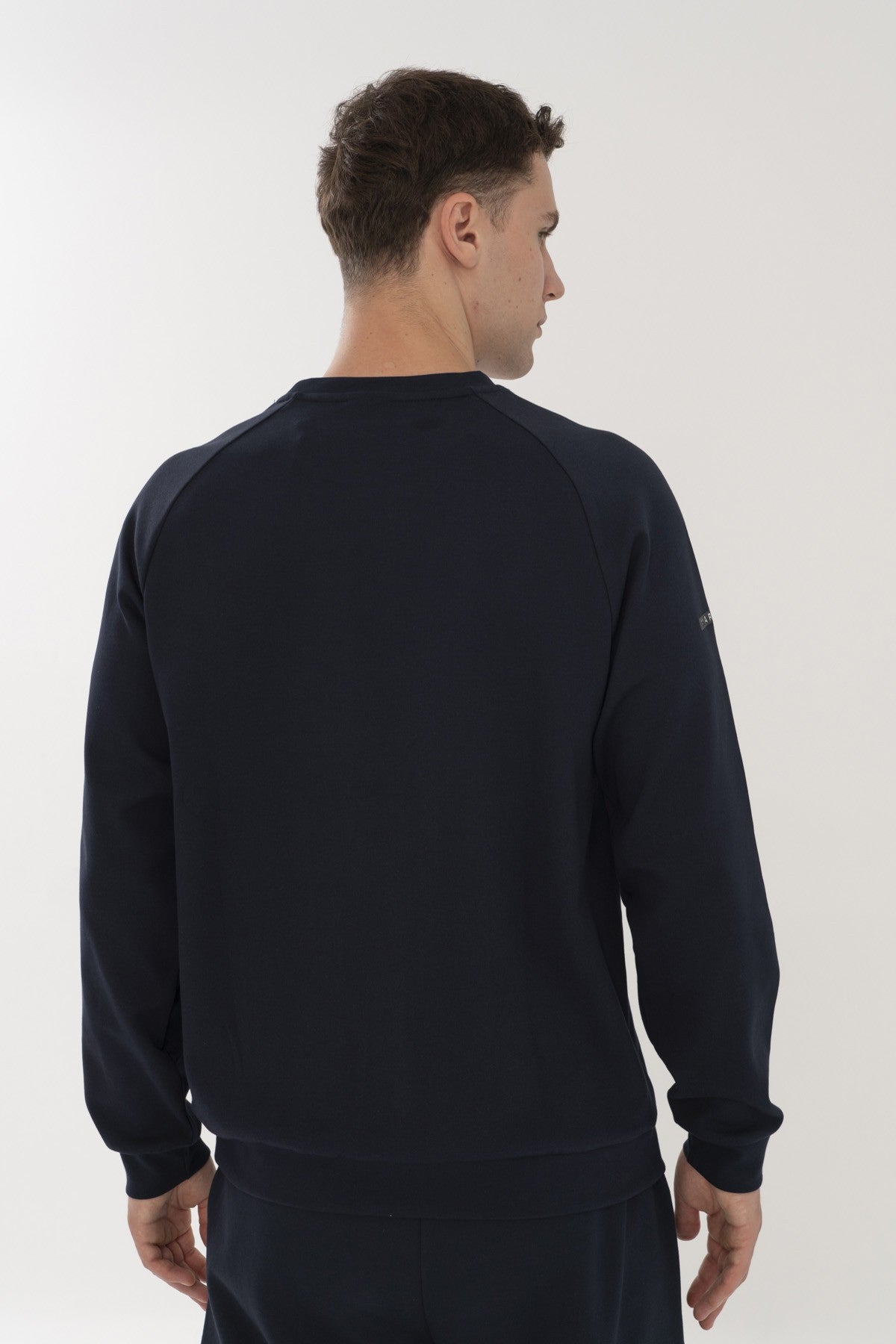 Regular Erkek Bisiklet Yaka Lacivert Sweatshirt