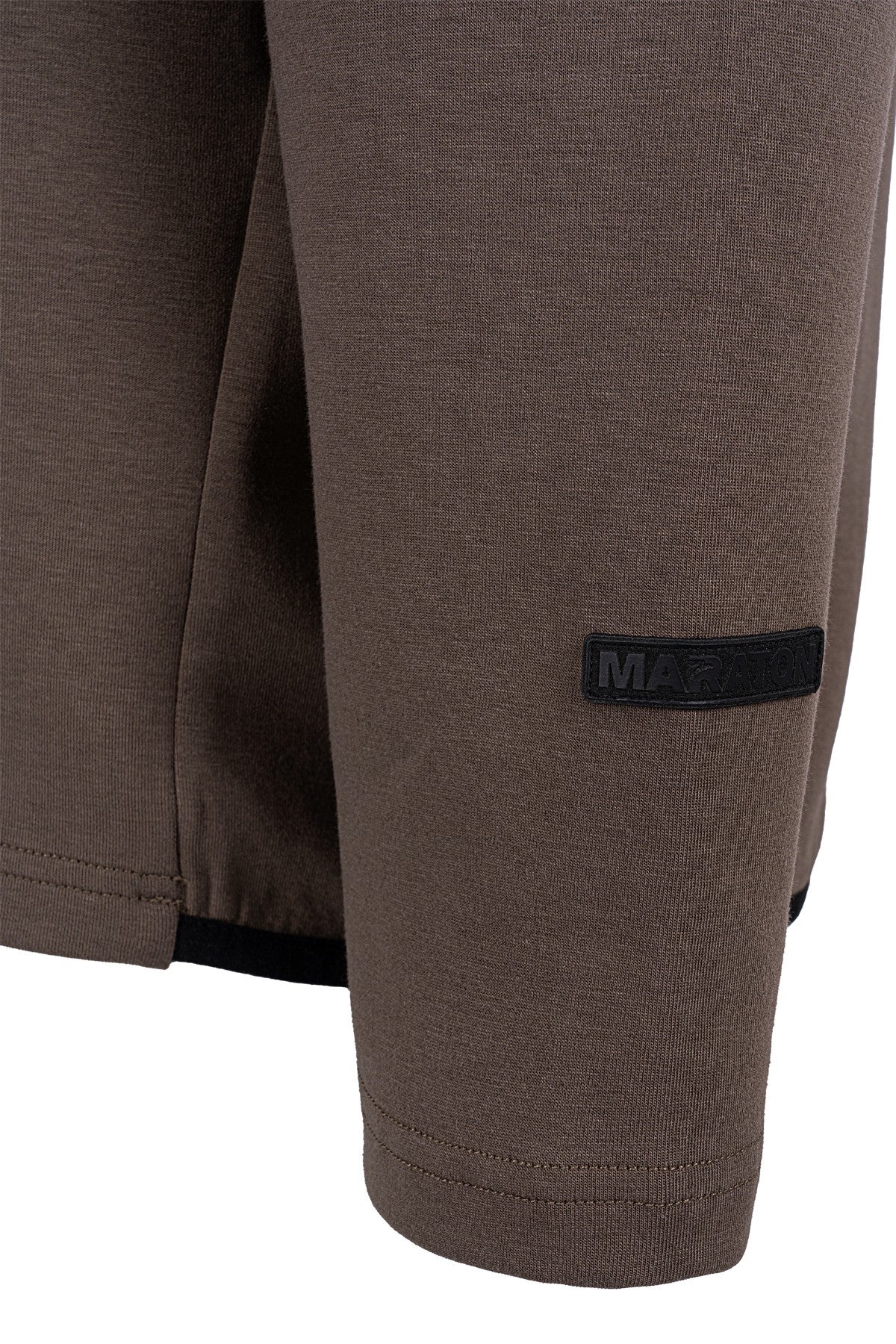 Relax-Fit Erkek Bisiklet Yaka Kahverengi Sweatshirt