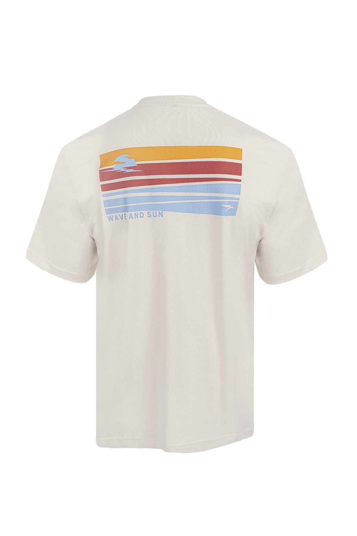 Boxy Erkek Bisiklet Yaka Ekru T-shirt