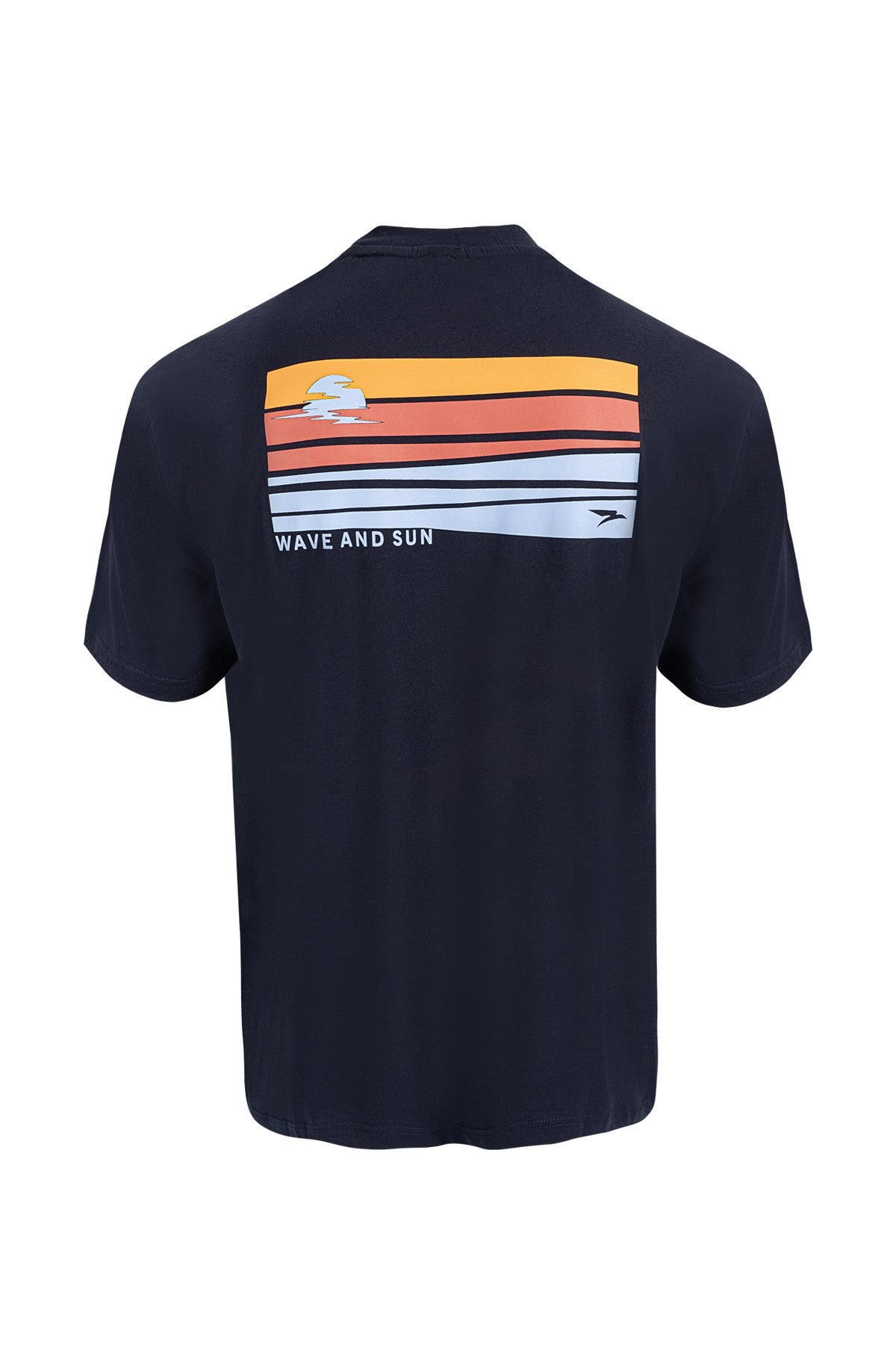 Boxy Erkek Bisiklet Yaka Lacivert T-shirt