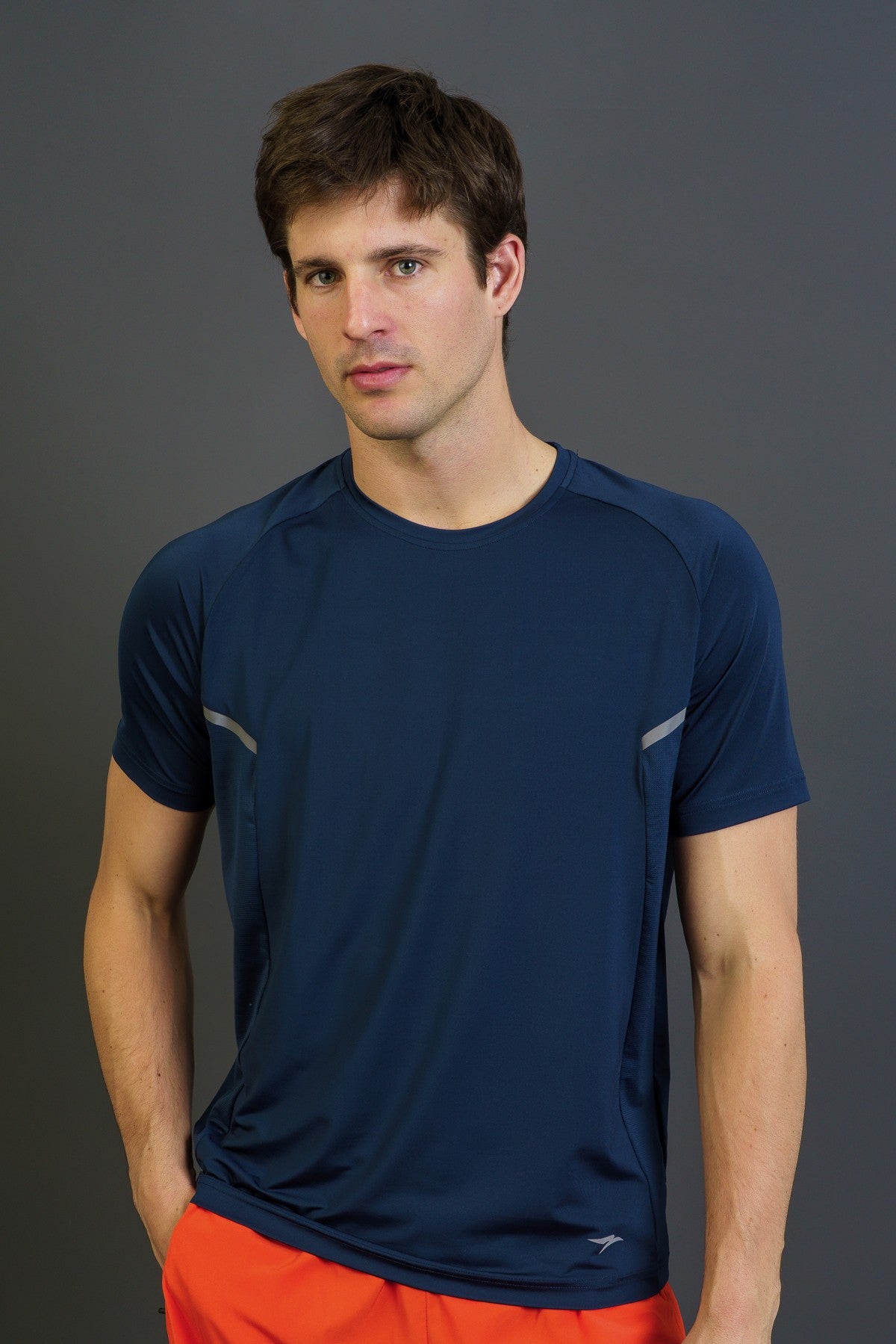 Regular Erkek Bisiklet Yaka Lacivert T-shirt