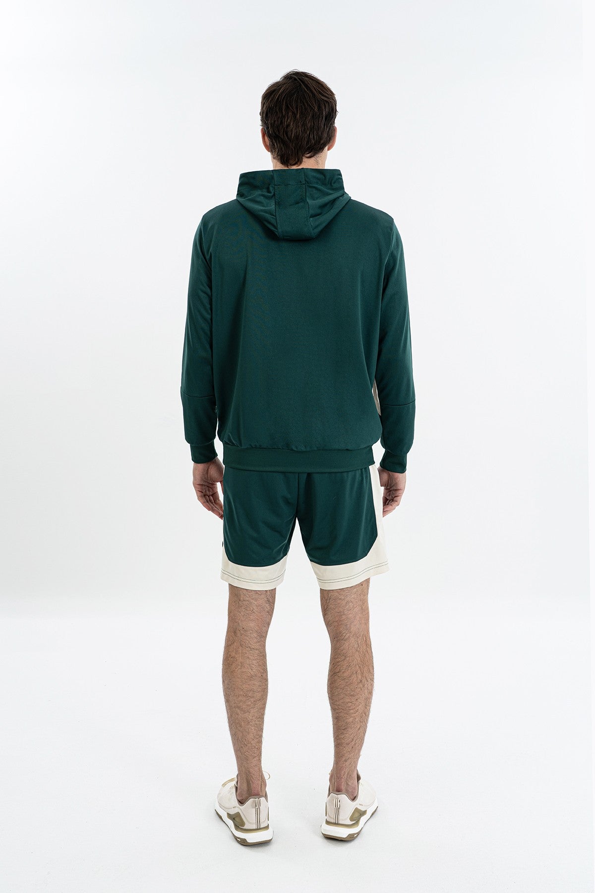 Erkek Kapüşonlu Yeşil Sweatshirt