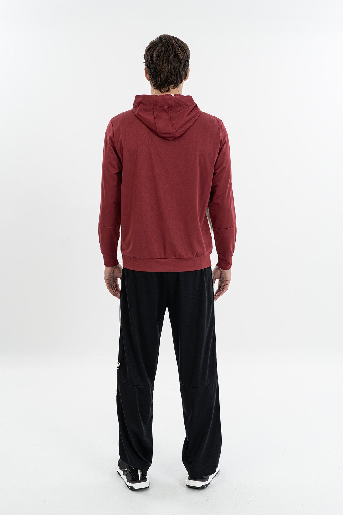 Erkek Kapüşonlu Bordo Sweatshirt