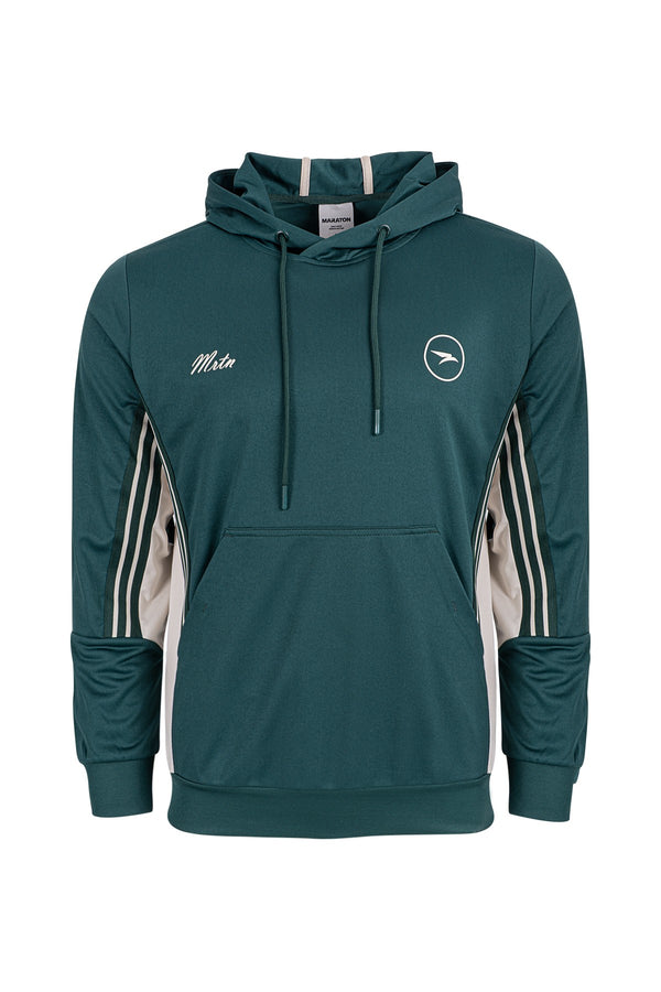 Erkek Kapüşonlu Yeşil Sweatshirt