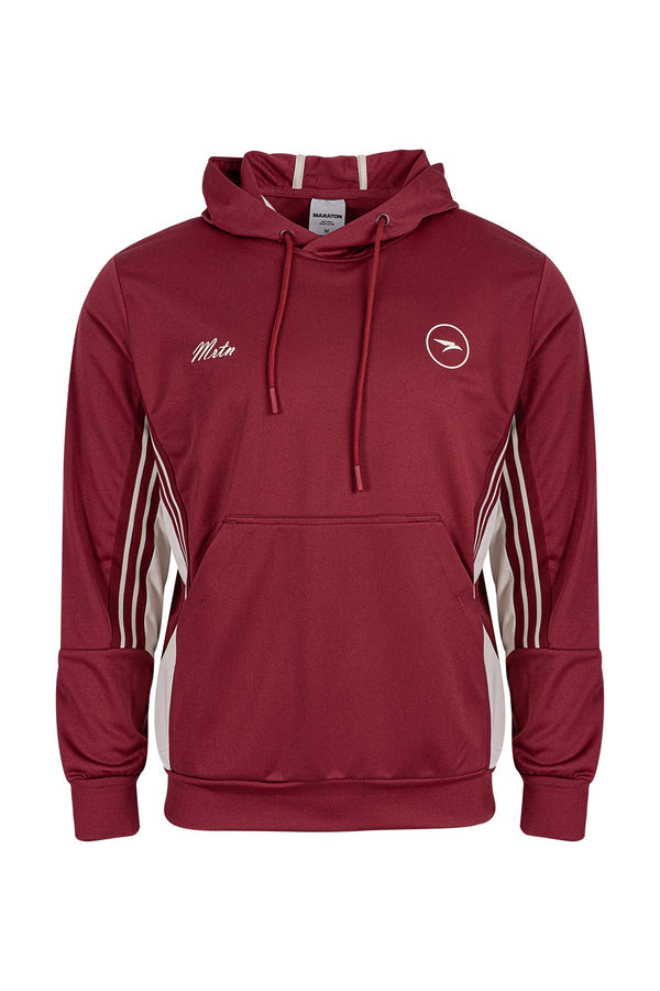 Erkek Kapüşonlu Bordo Sweatshirt