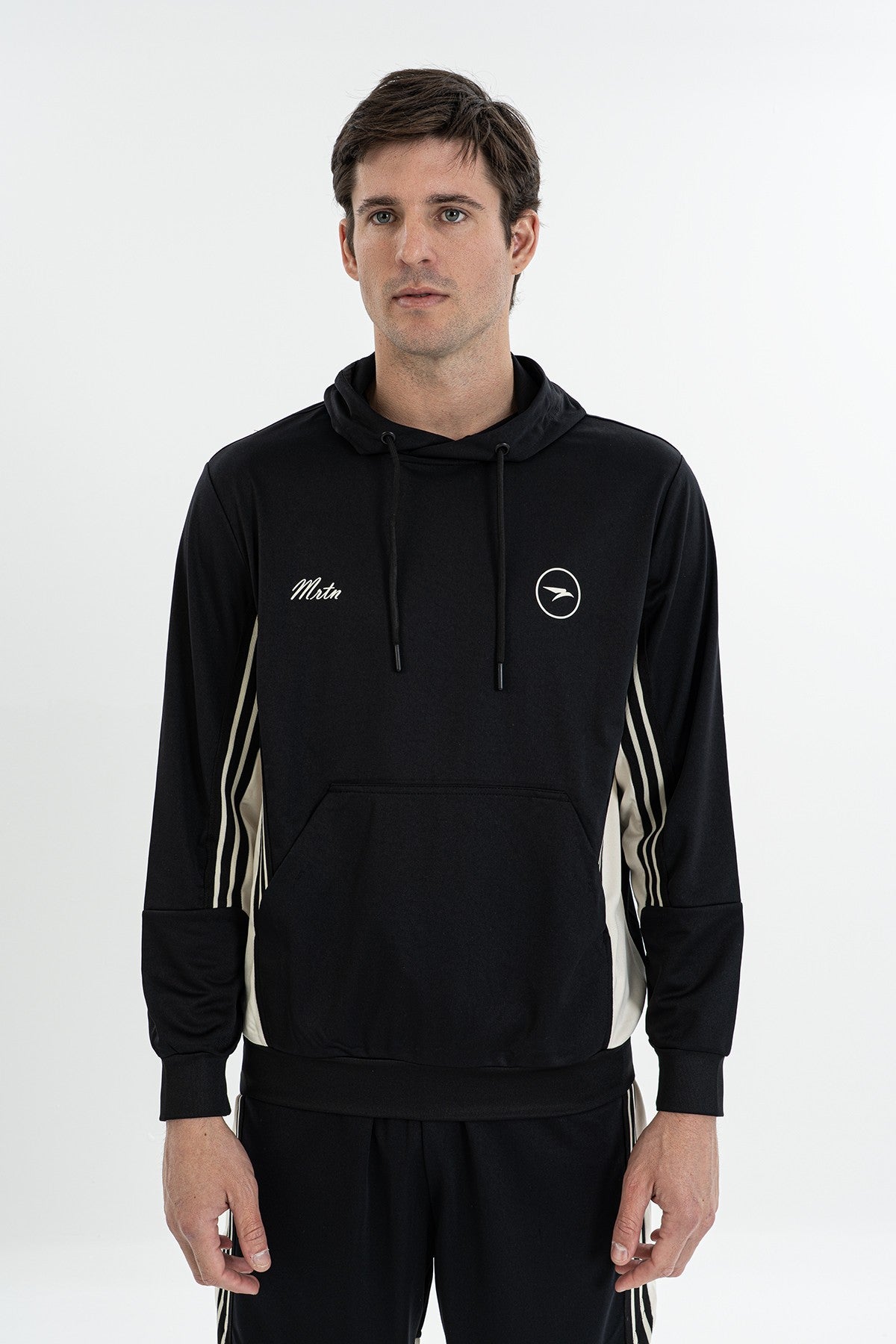 Erkek Kapüşonlu Siyah Sweatshirt