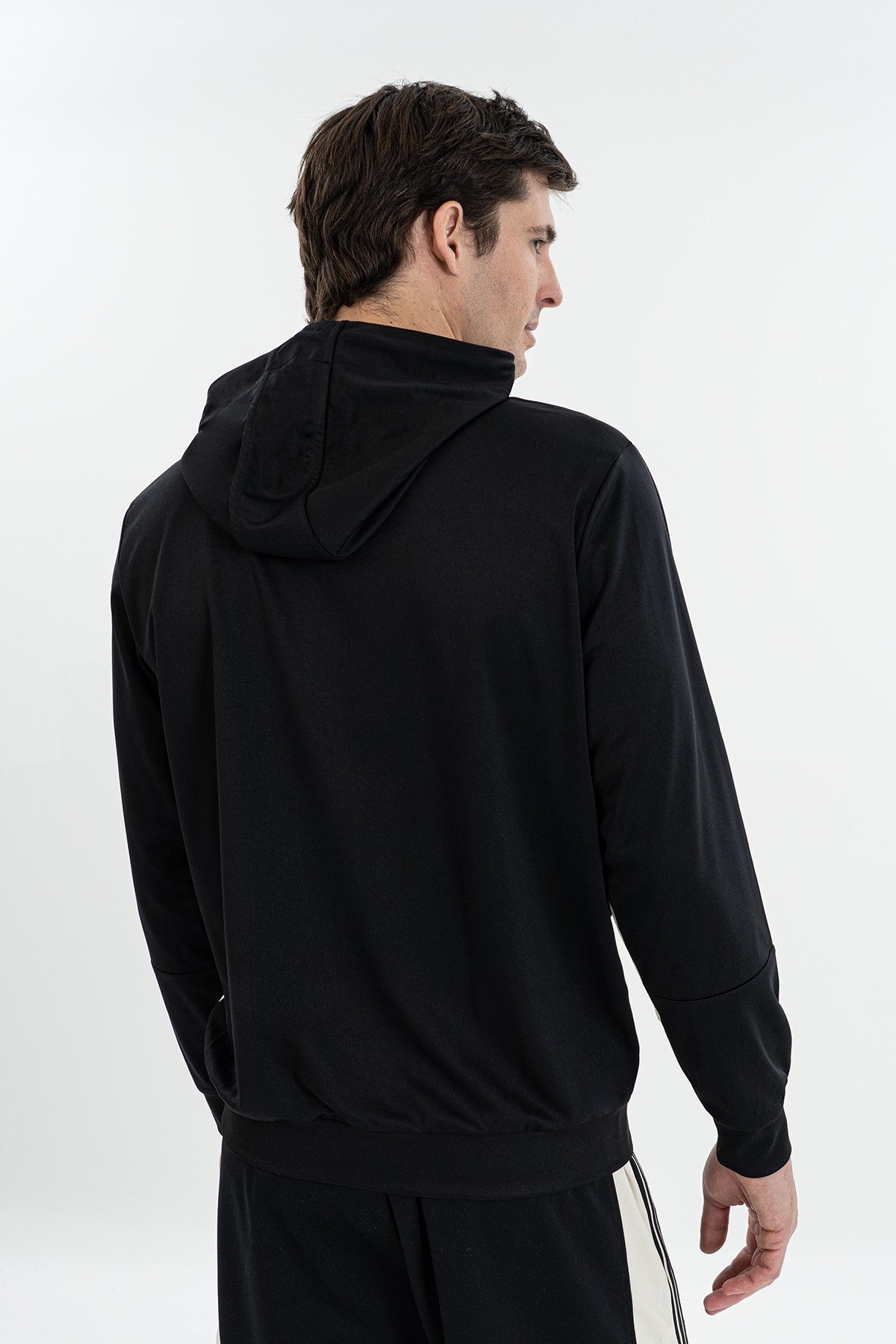 Erkek Kapüşonlu Siyah Sweatshirt