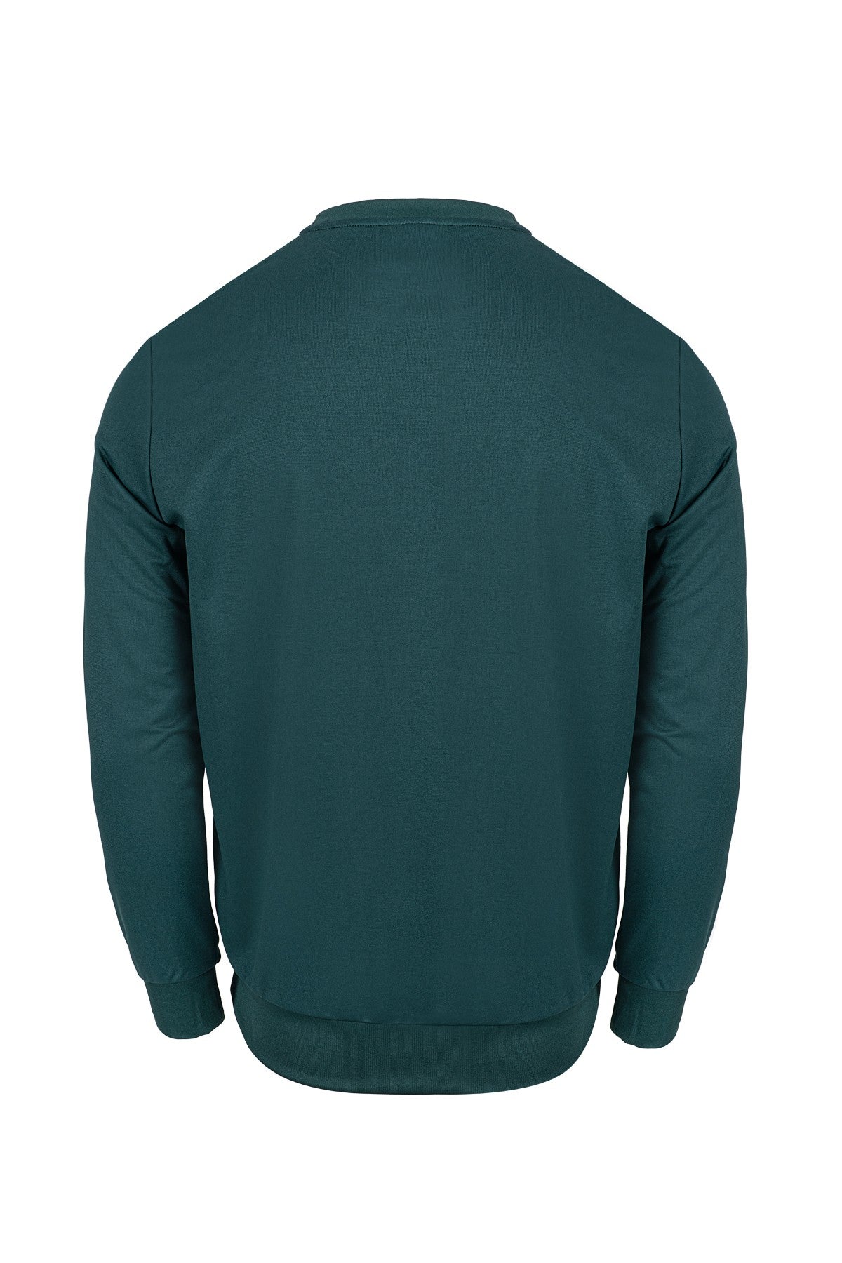 Comfort Erkek Bisiklet Yaka Yeşil Sweatshirt