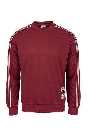 Comfort Erkek Bisiklet Yaka Bordo Sweatshirt