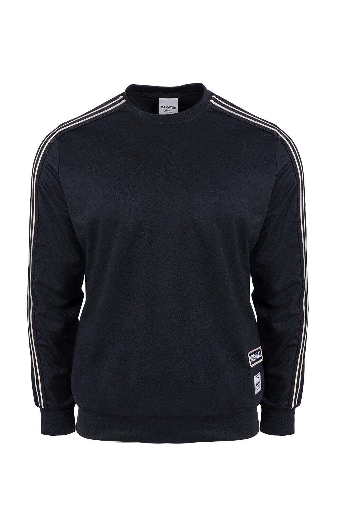Comfort Erkek Bisiklet Yaka Siyah Sweatshirt