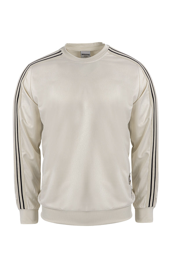 Comfort Erkek Bisiklet Yaka Taş Sweatshirt