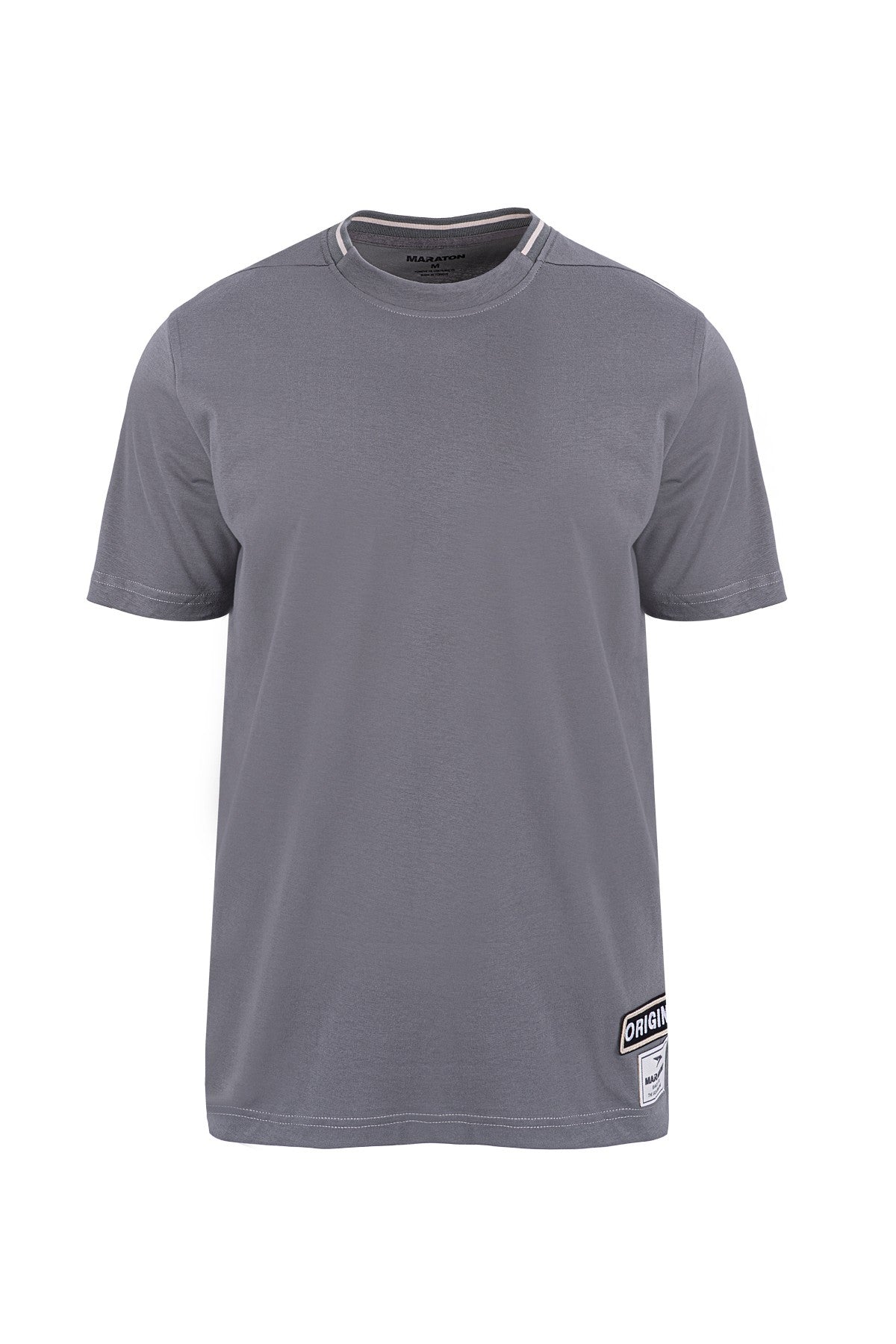 Comfort Erkek Bisiklet Yaka Antrasit T-shirt