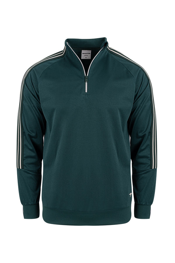 Comfort Erkek Dik Yaka Yeşil Sweatshirt