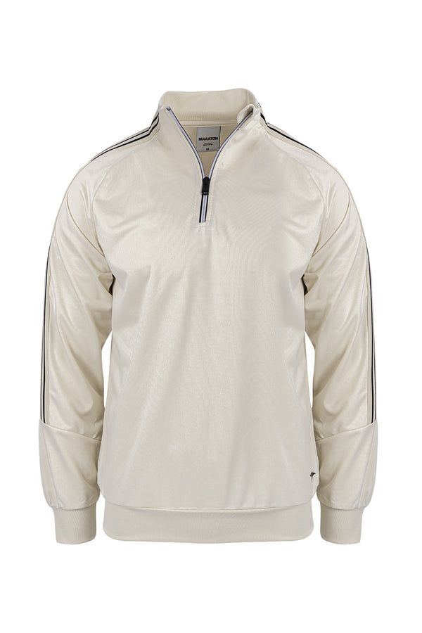 Comfort Erkek Dik Yaka Taş Sweatshirt