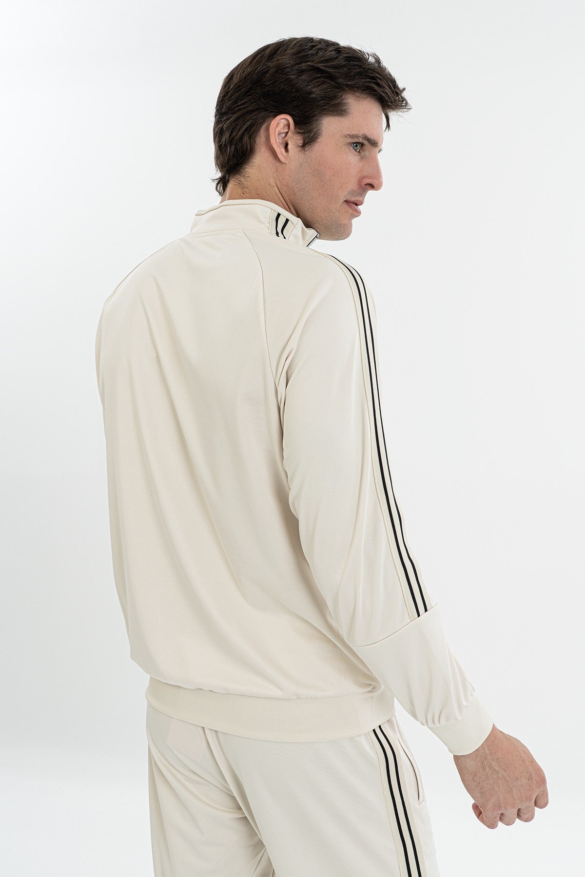 Comfort Erkek Dik Yaka Taş Sweatshirt