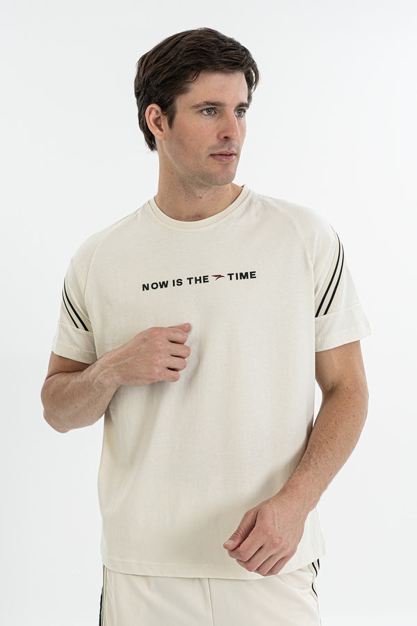 Comfort Erkek Bisiklet Yaka Taş T-shirt