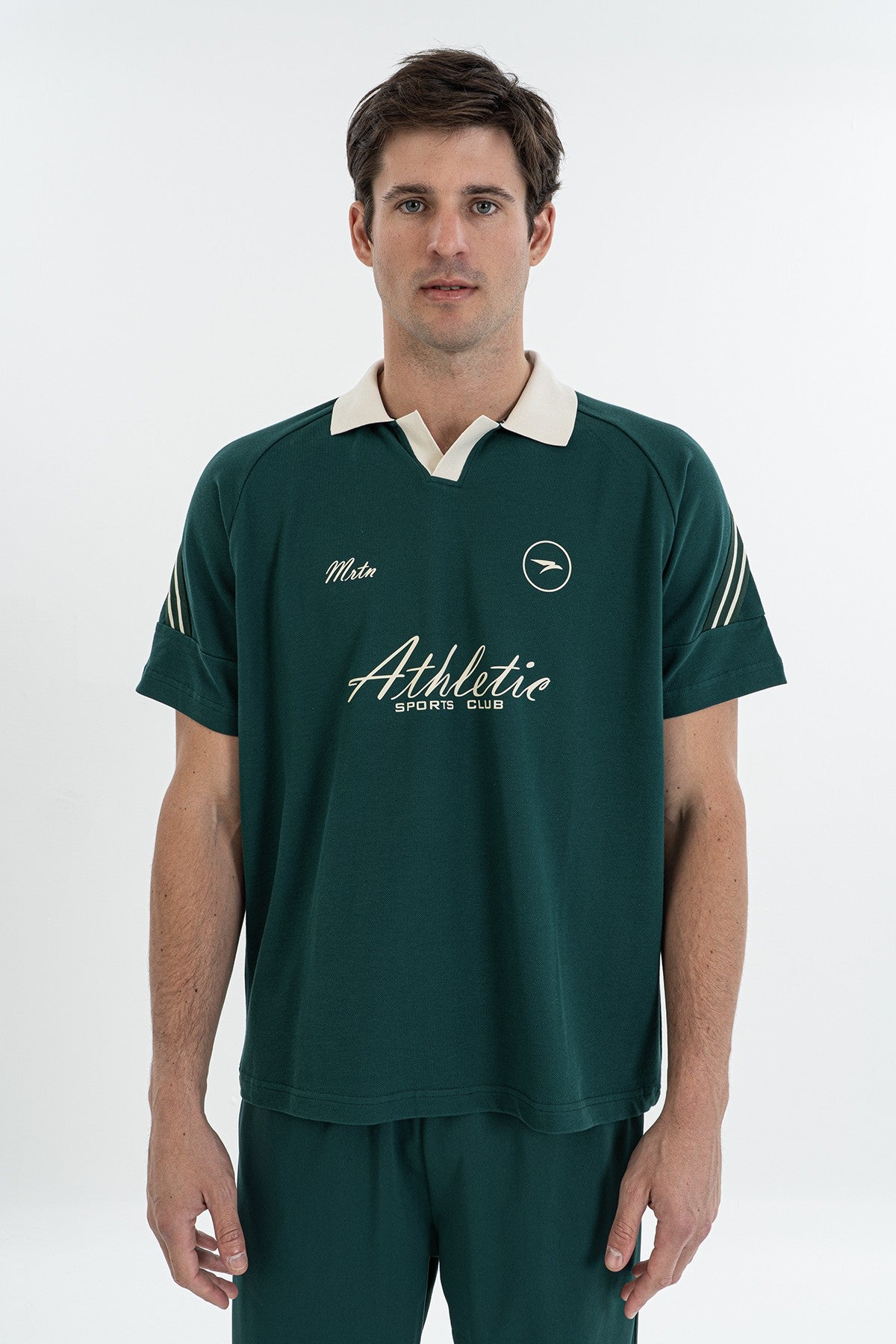 Erkek Polo Yaka Yeşil T-shirt