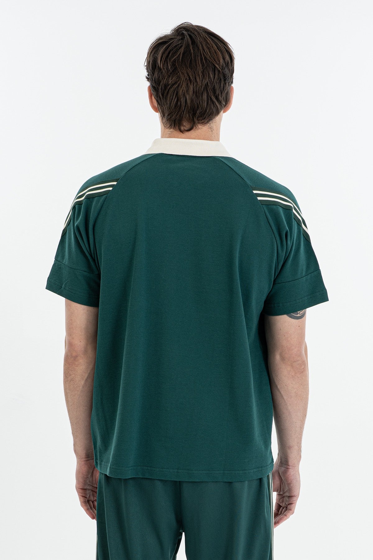 Erkek Polo Yaka Yeşil T-shirt