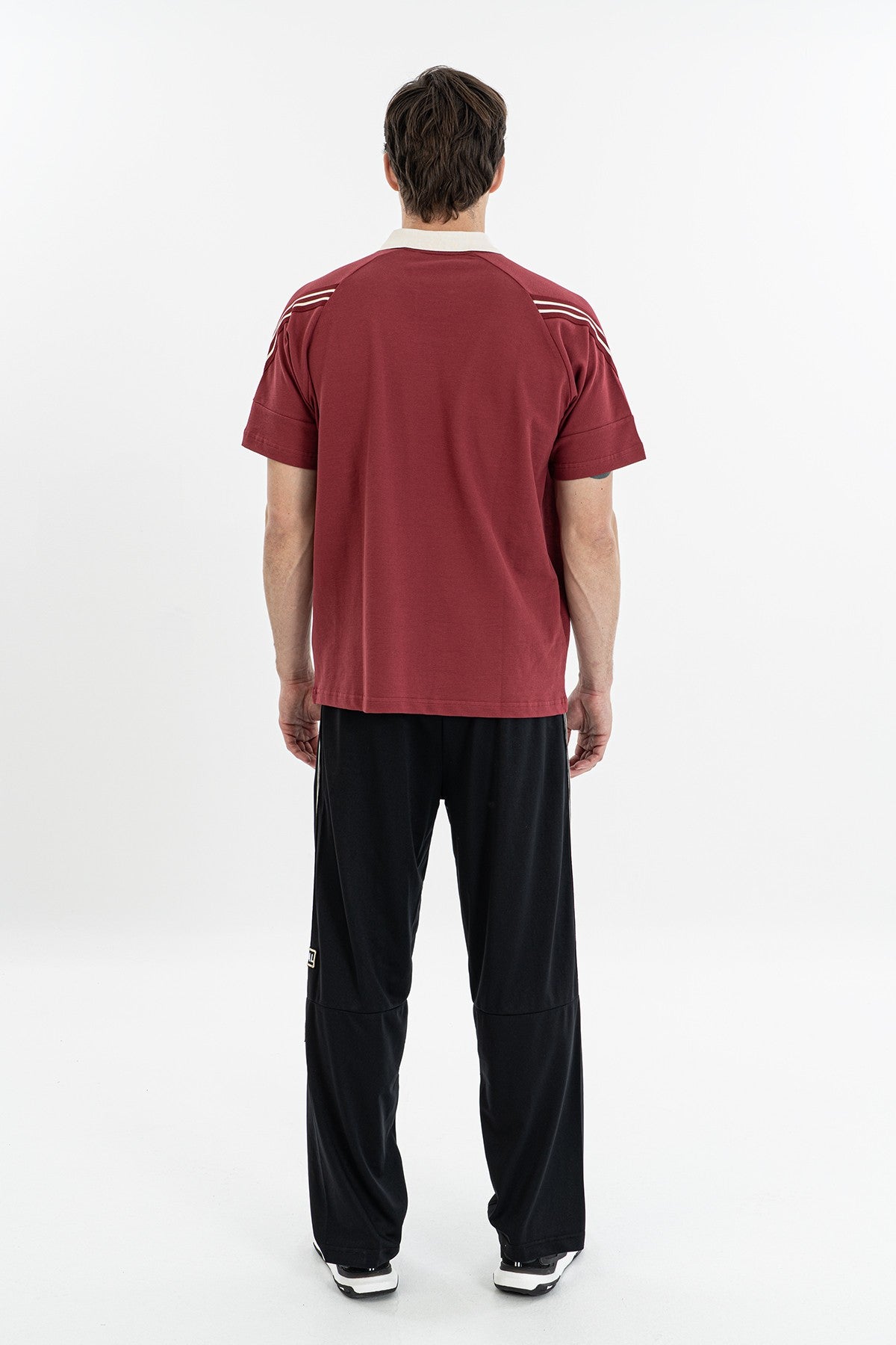 Erkek Polo Yaka Bordo T-shirt