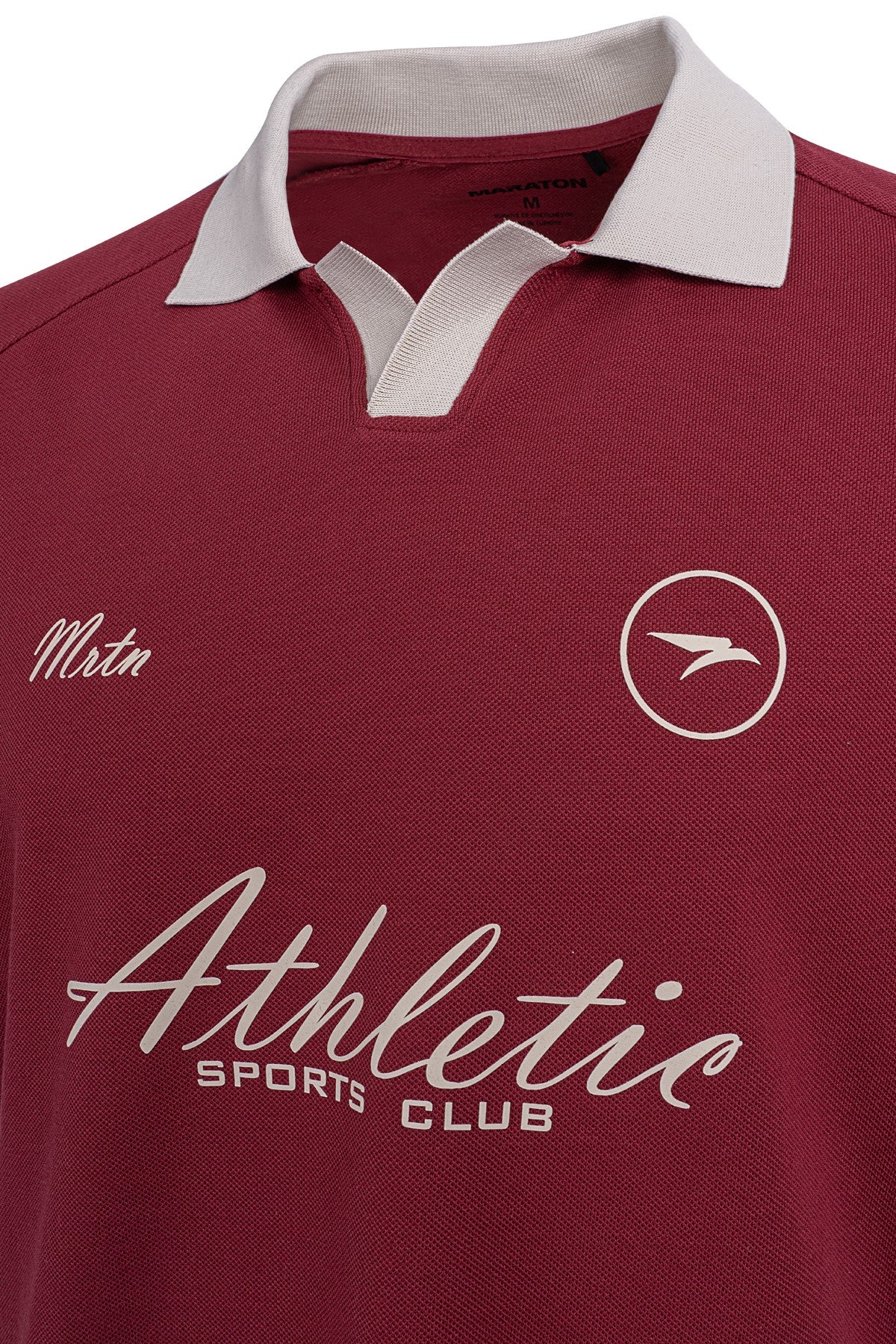Erkek Polo Yaka Bordo T-shirt