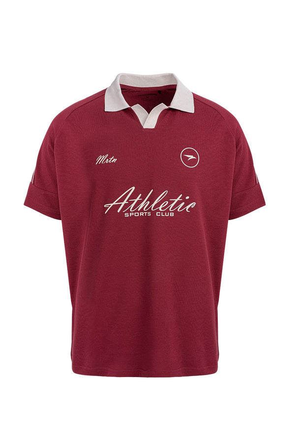 Erkek Polo Yaka Bordo T-shirt