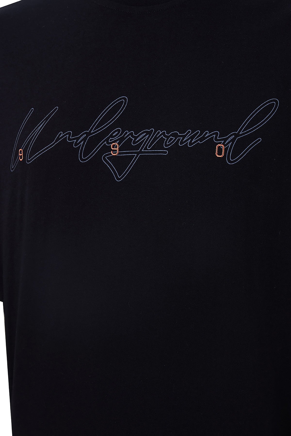 Oversize Erkek Bisiklet Yaka Siyah T-shirt