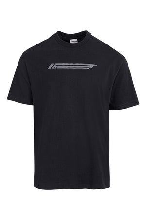 Boxy Erkek Bisiklet Yaka Siyah T-shirt