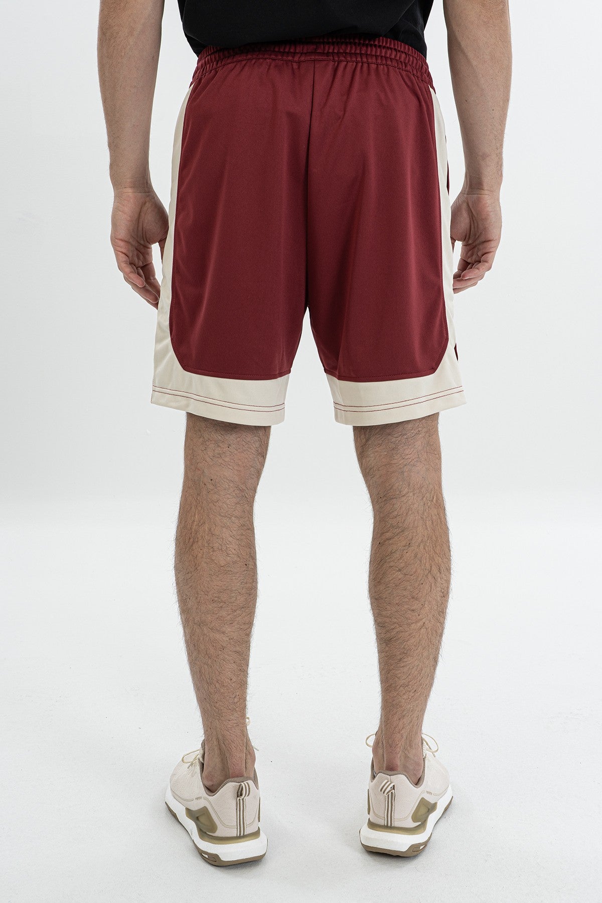 Relax-Fit Erkek Bordo Şort