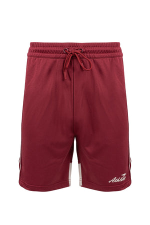 Relax-Fit Erkek Bordo Şort