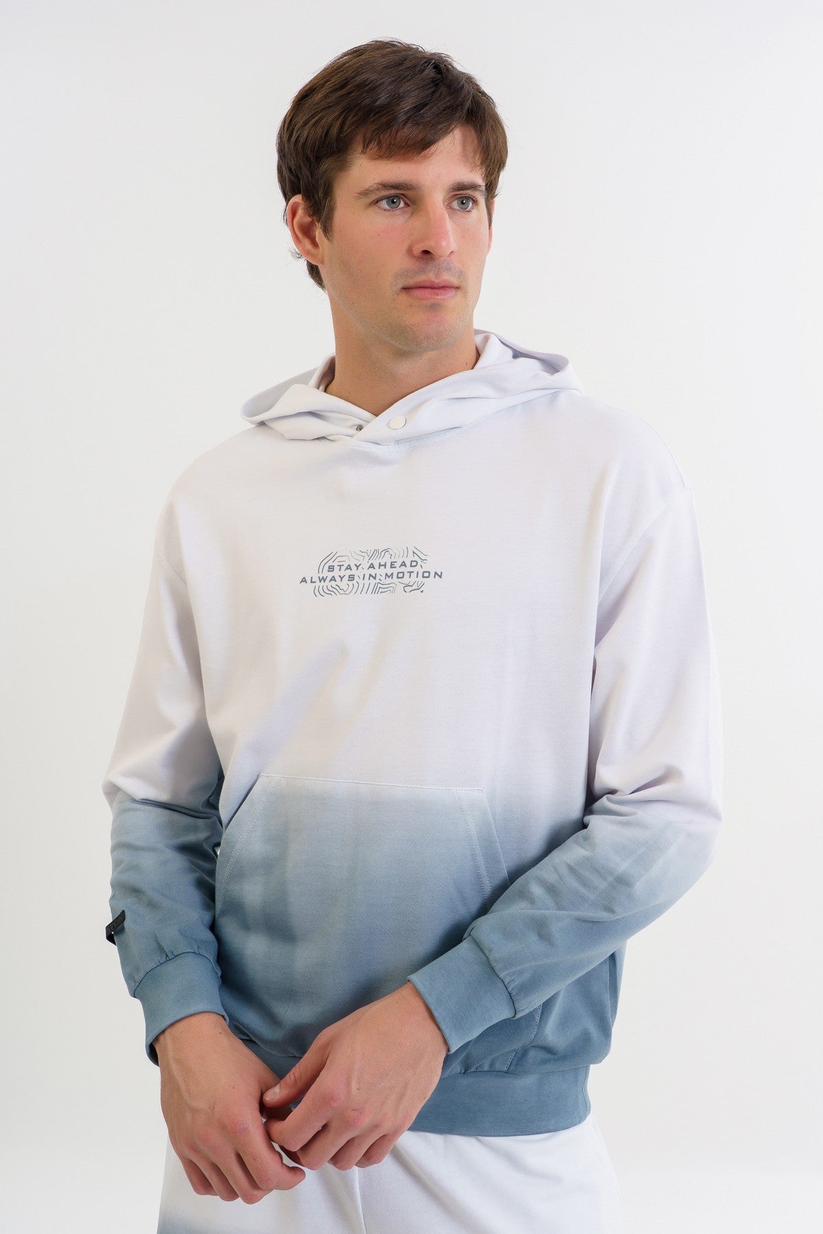 BOXY FİT Erkek Beyaz Sweatshirt