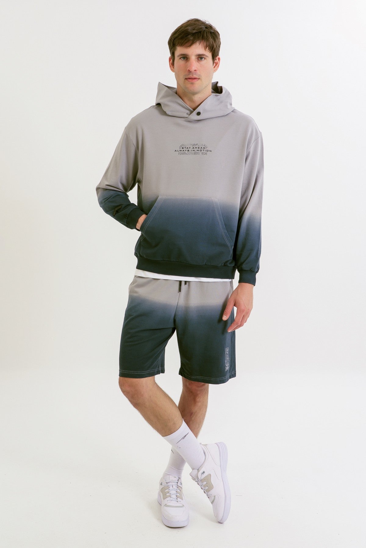 BOXY FİT Erkek Gri Sweatshirt